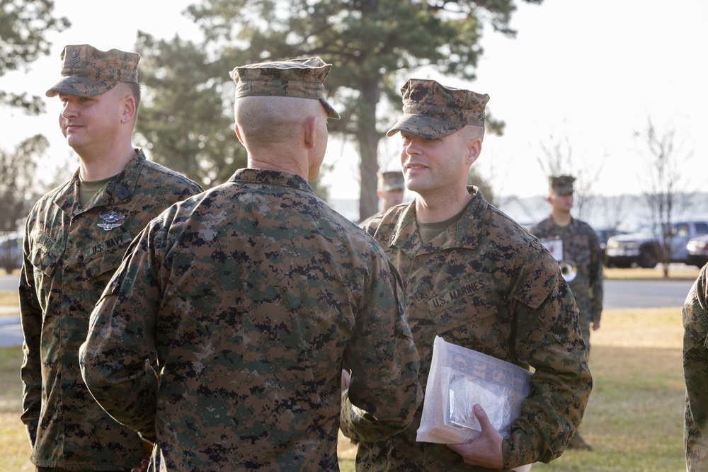 2d MARDIV Morning Colors and Awards Ceremony