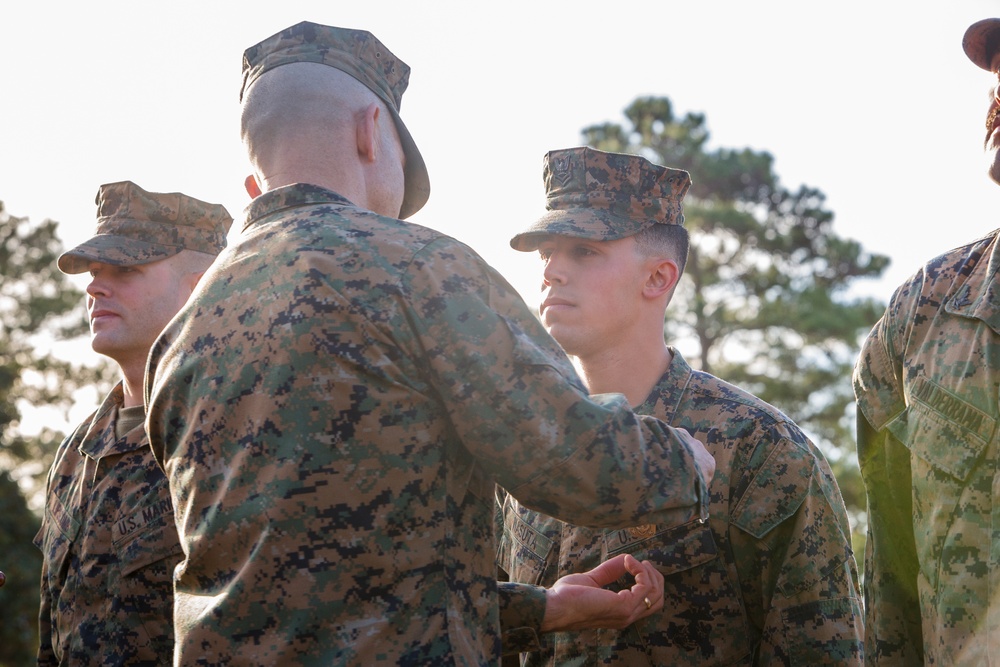 2d MARDIV Morning Colors and Awards Ceremony