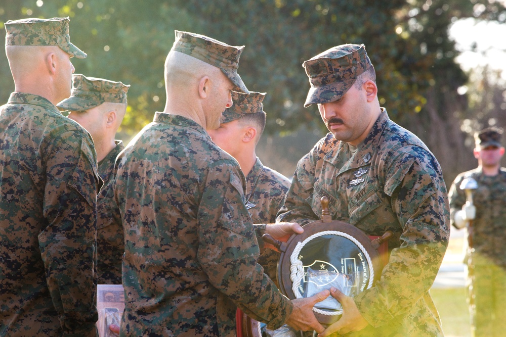 2d MARDIV Morning Colors and Awards Ceremony