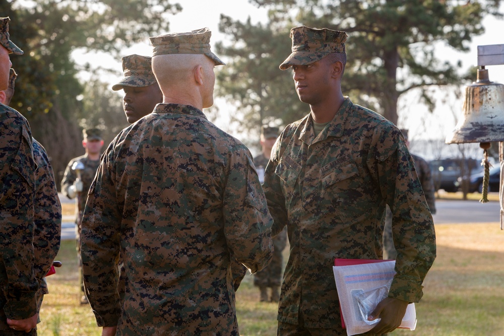 2d MARDIV Morning Colors and Awards Ceremony