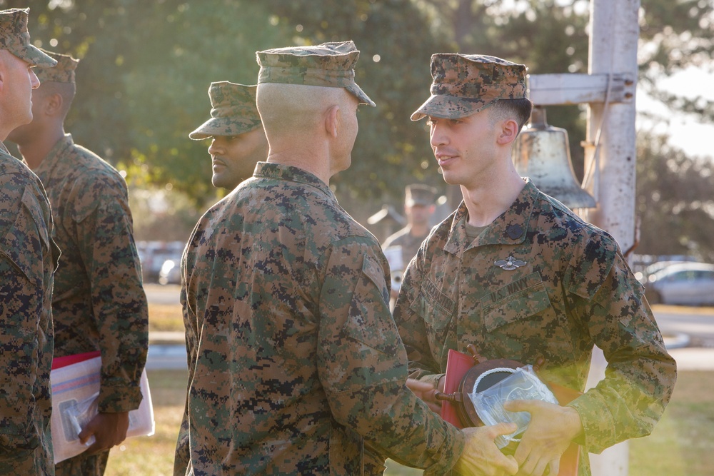 2d MARDIV Morning Colors and Awards Ceremony