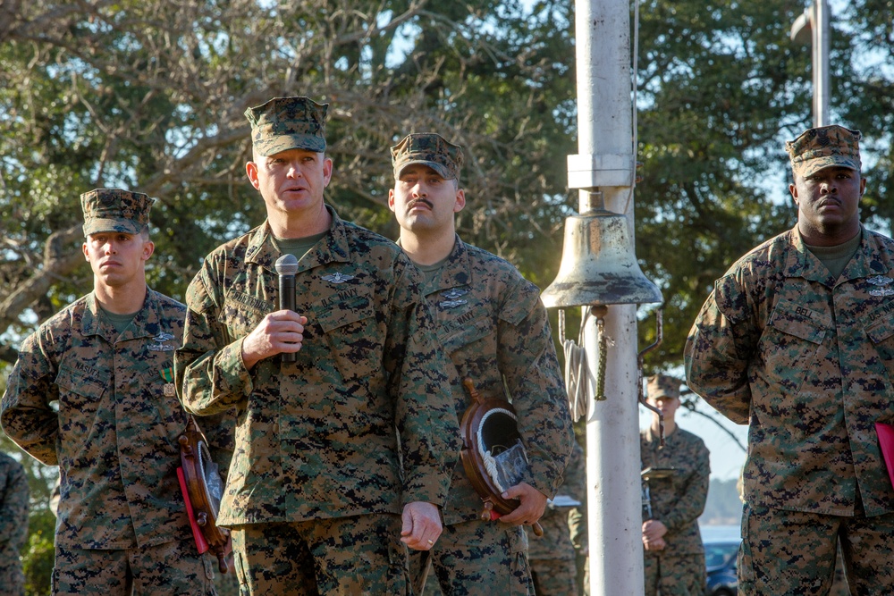 2d MARDIV Morning Colors and Awards Ceremony