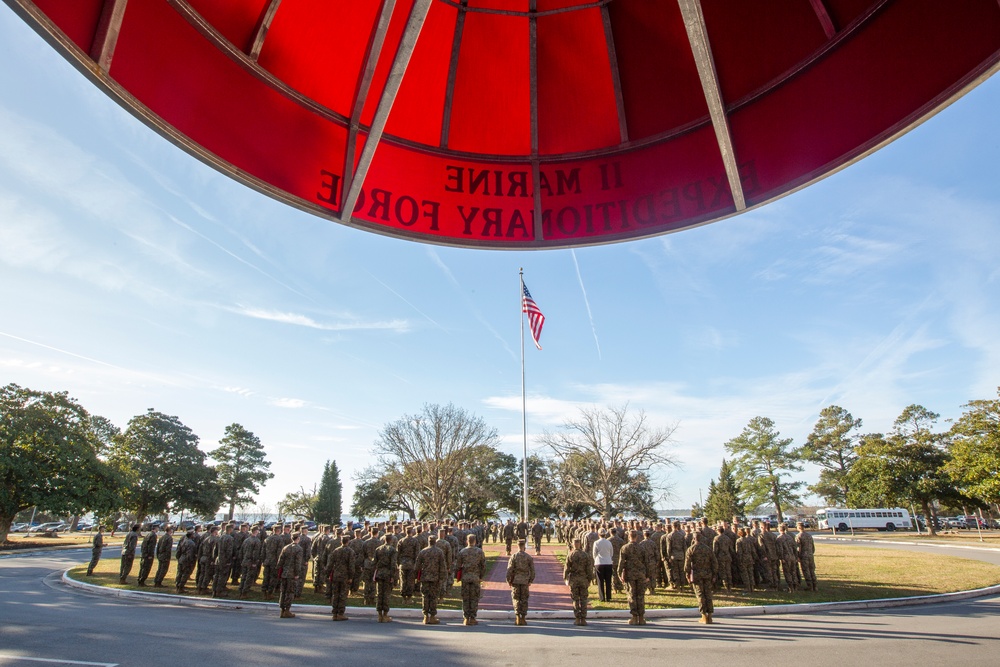 2d MARDIV Morning Colors and Awards Ceremony