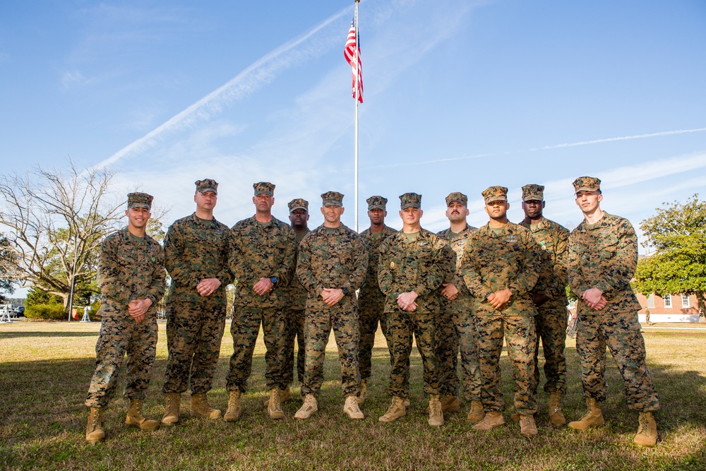 2d MARDIV Morning Colors and Awards Ceremony