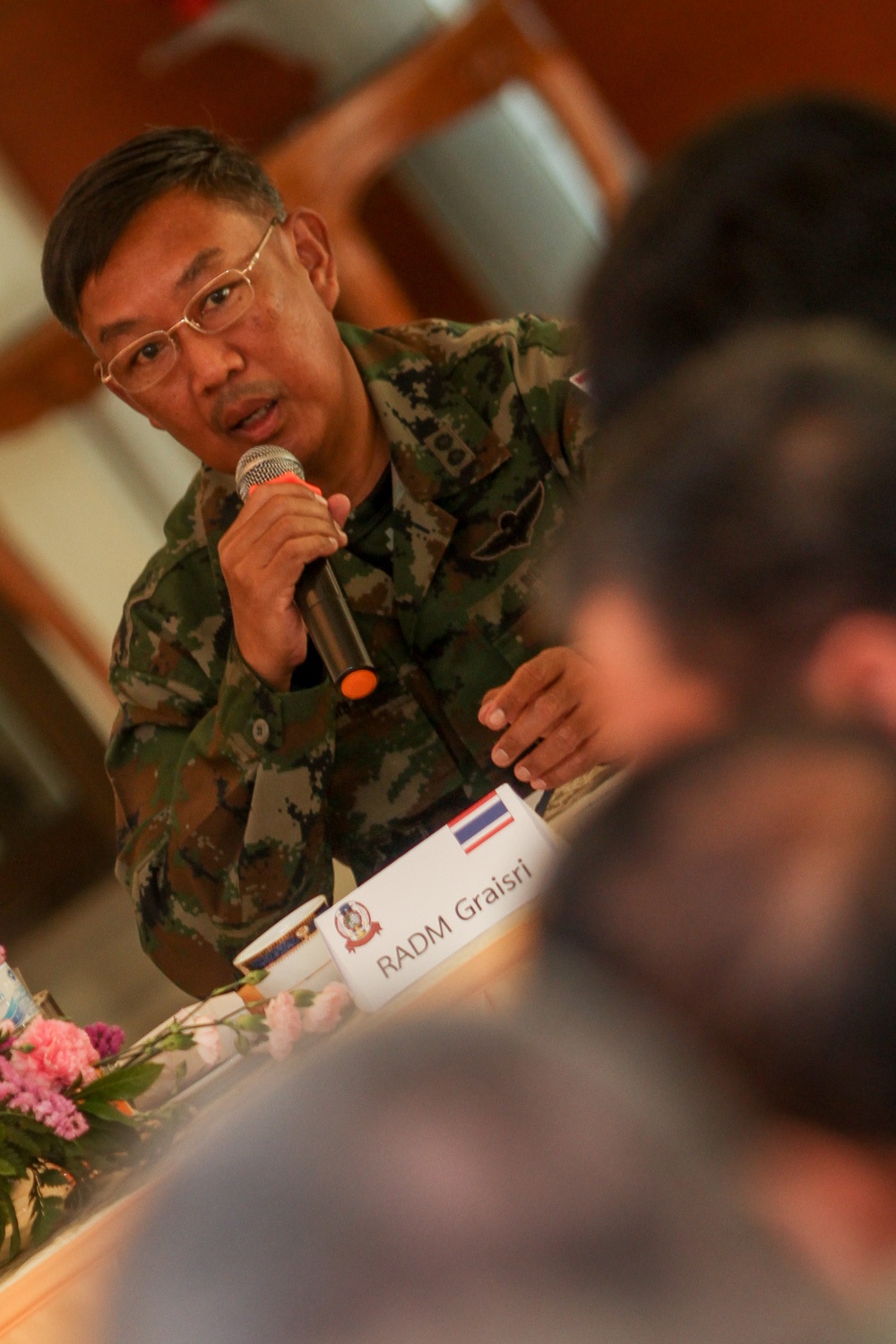 Senior military leaders discuss humanitarian operations during Cobra Gold