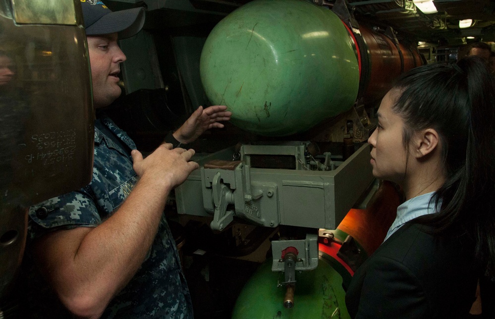 STAFFDEL Briefed on Submarine Capabilities During Tour