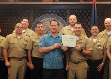PMT Guam Sailors Recognized by Lt. Gov. Tenorio