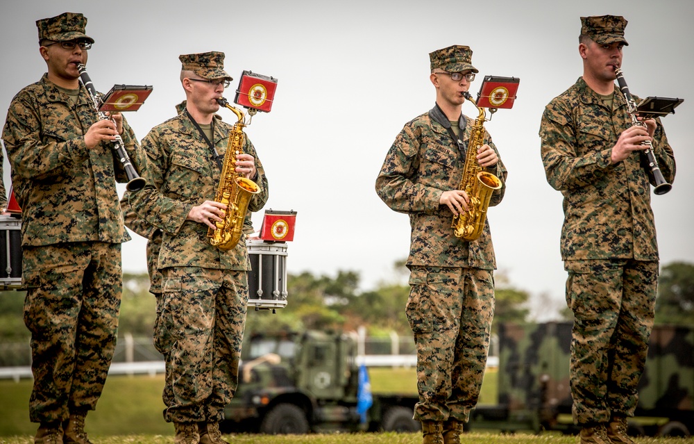 III MEF Band performs for CLB-31 relief and appointment ceremony