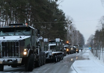 Tank travels across Suwalki gap