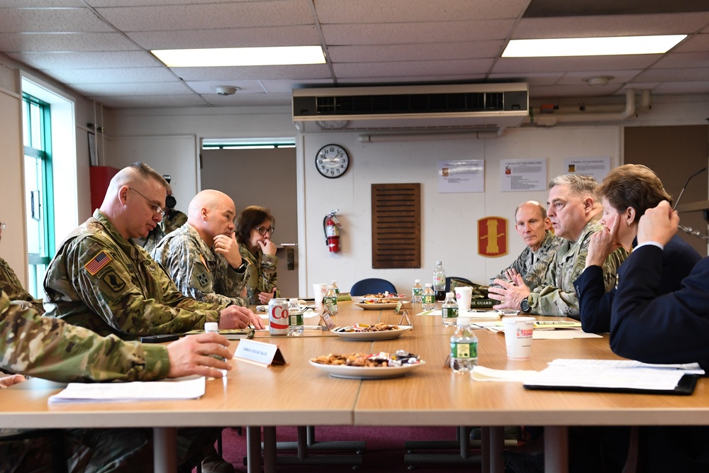 CSA visits with the New Hampshire National Guard senior leaders