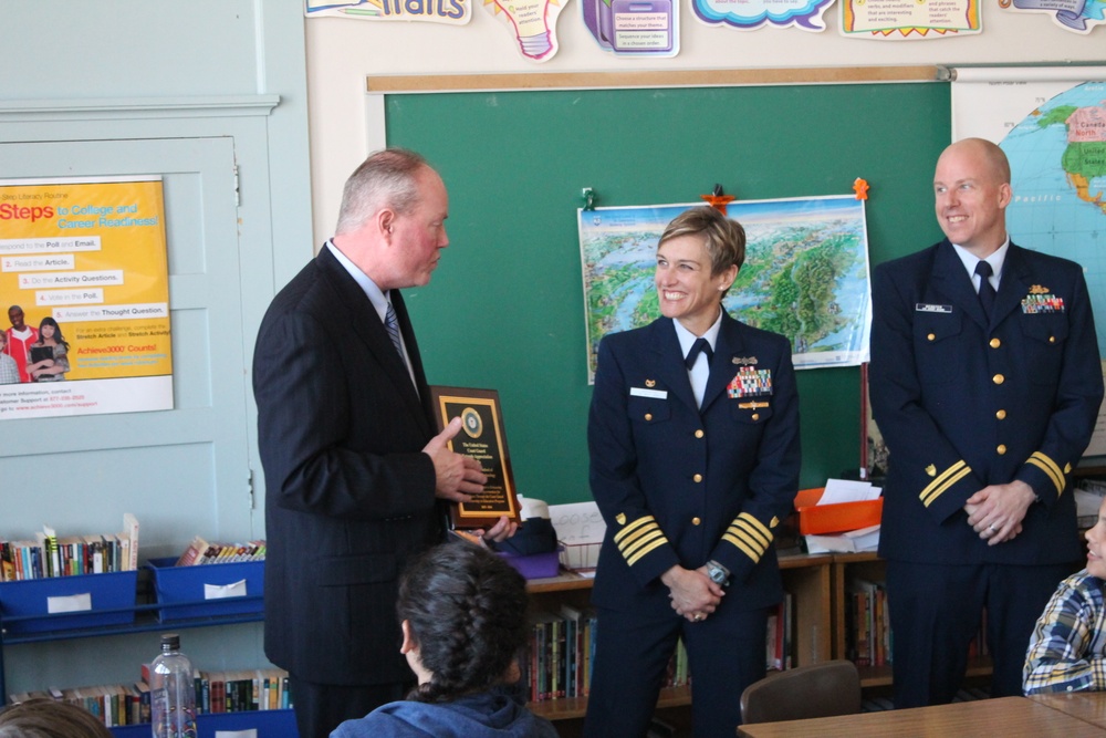 Milwaukee Coast Guard unit, local elementary school recognized for partnering for success