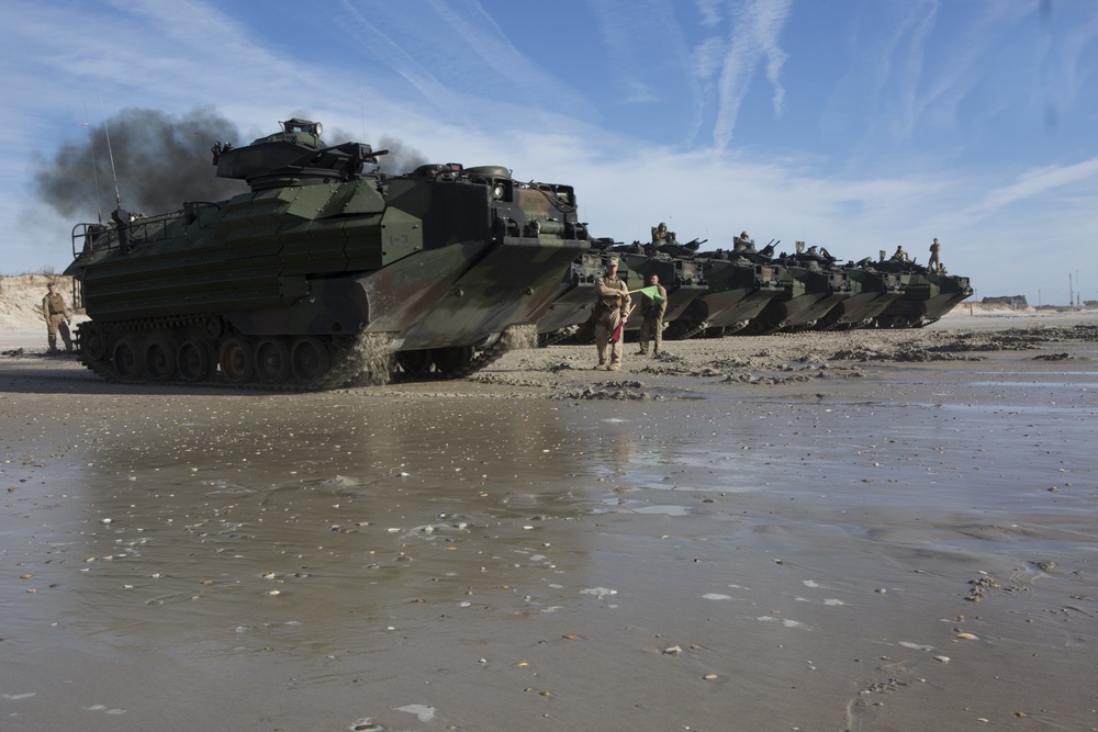 2nd Assault Amphibian Battalion Land to Shore Maneuvers