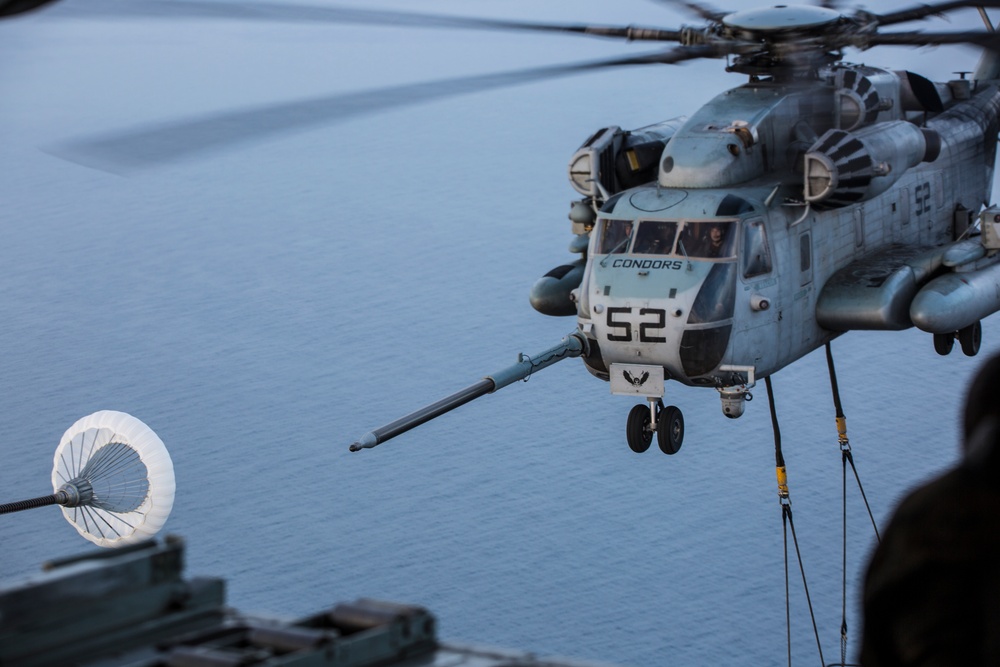 HMH-464 and VMGR-234 Conduct Aerial Refuel Training