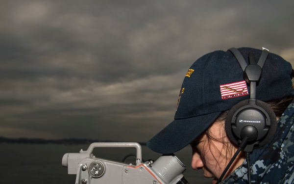 USS Barry Conducts Sea and Anchor Detail
