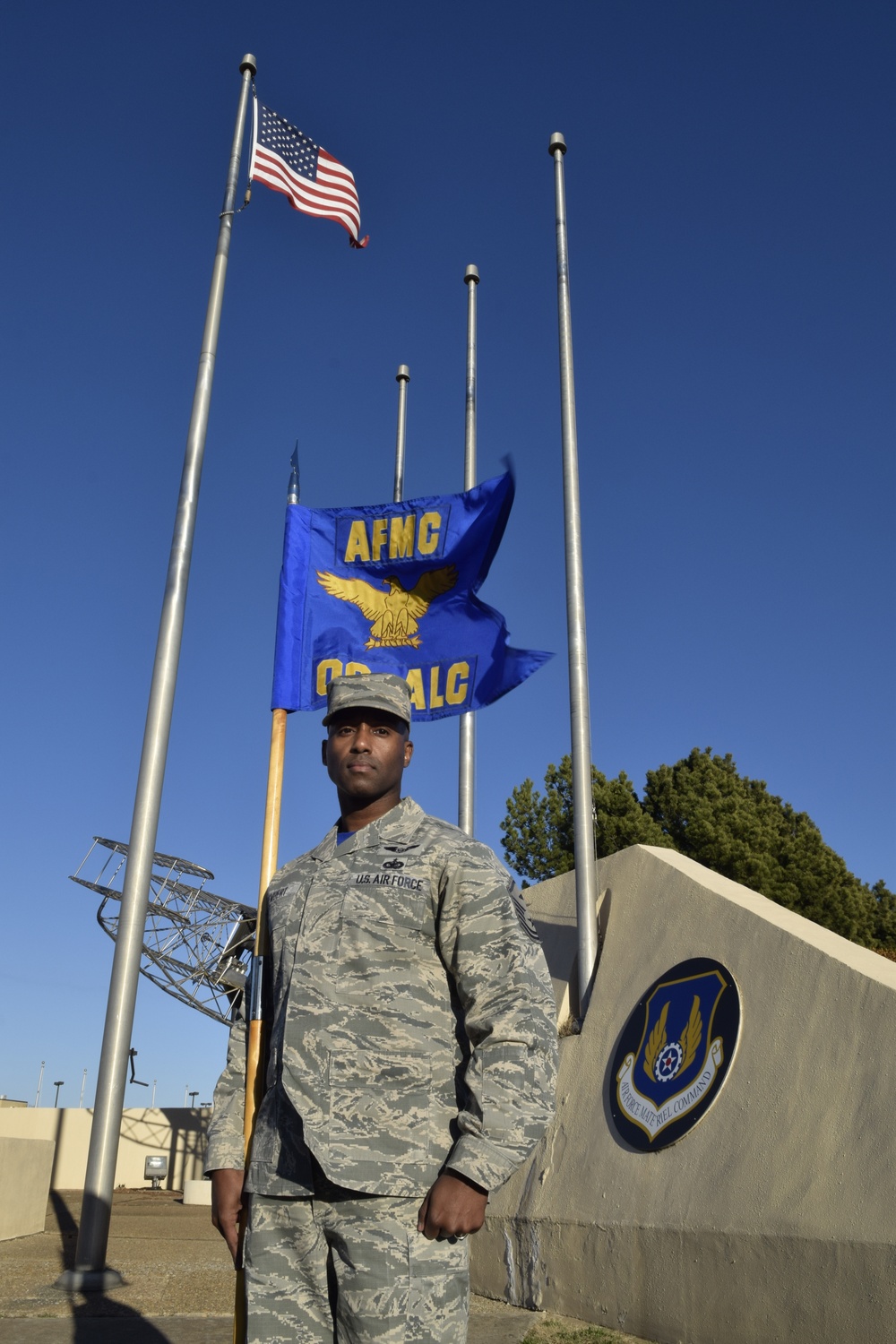 Air Force Sustainment Center conducts official retreat ceremony at Tinker AFB, Okla. to kick off 75th Anniversary.