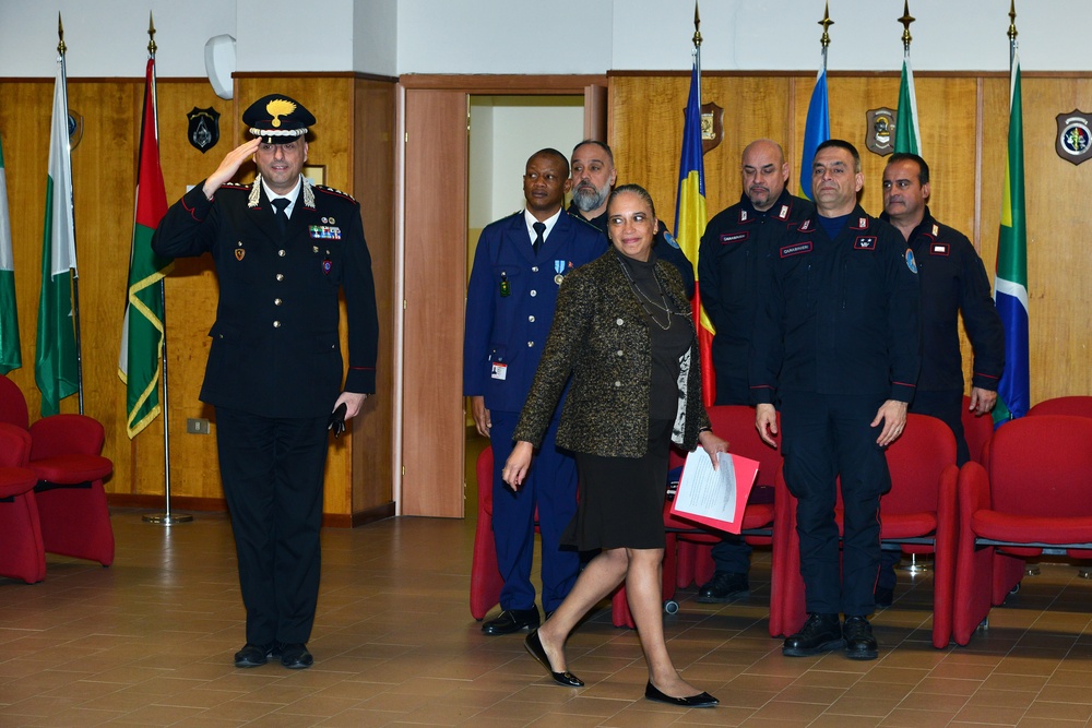 Graduation Ceremony 19th Course on Civilian, Military and Police Units Relationship at Center of Excellence for Stability Police Units (CoESPU) Vicenza, Italy