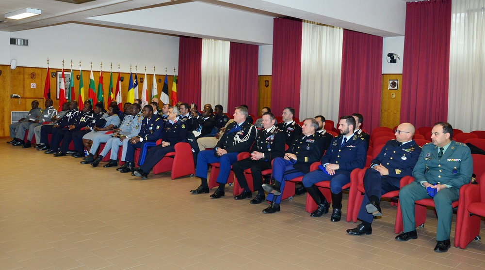Graduation Ceremony 19th Course on Civilian, Military and Police Units Relationship at Center of Excellence for Stability Police Units (CoESPU) Vicenza, Italy