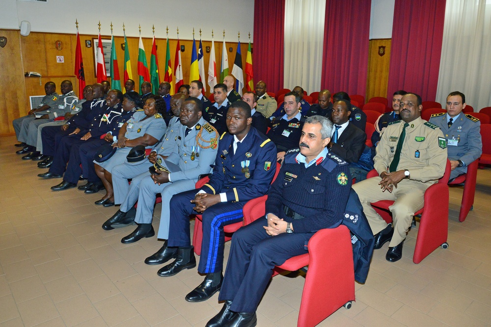 Graduation Ceremony 19th Course on Civilian, Military and Police Units Relationship at Center of Excellence for Stability Police Units (CoESPU) Vicenza, Italy
