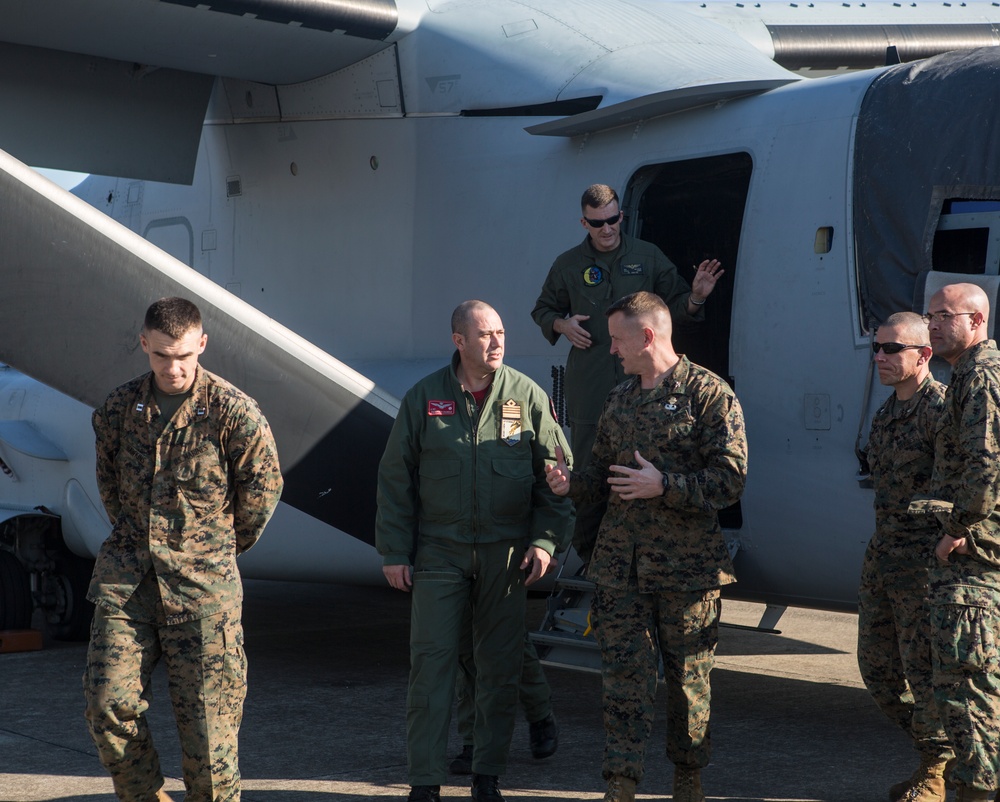 Col Fedele meets with Col Greenwood in Italy