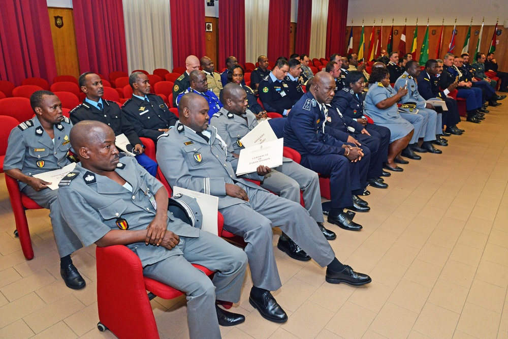 Graduation Ceremony 19th Course on Civilian, Military and Police Units Relationship at Center of Excellence for Stability Police Units (CoESPU) Vicenza, Italy