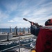 USS Bonhomme Richard (LHD 6) conducts replenishment at sea