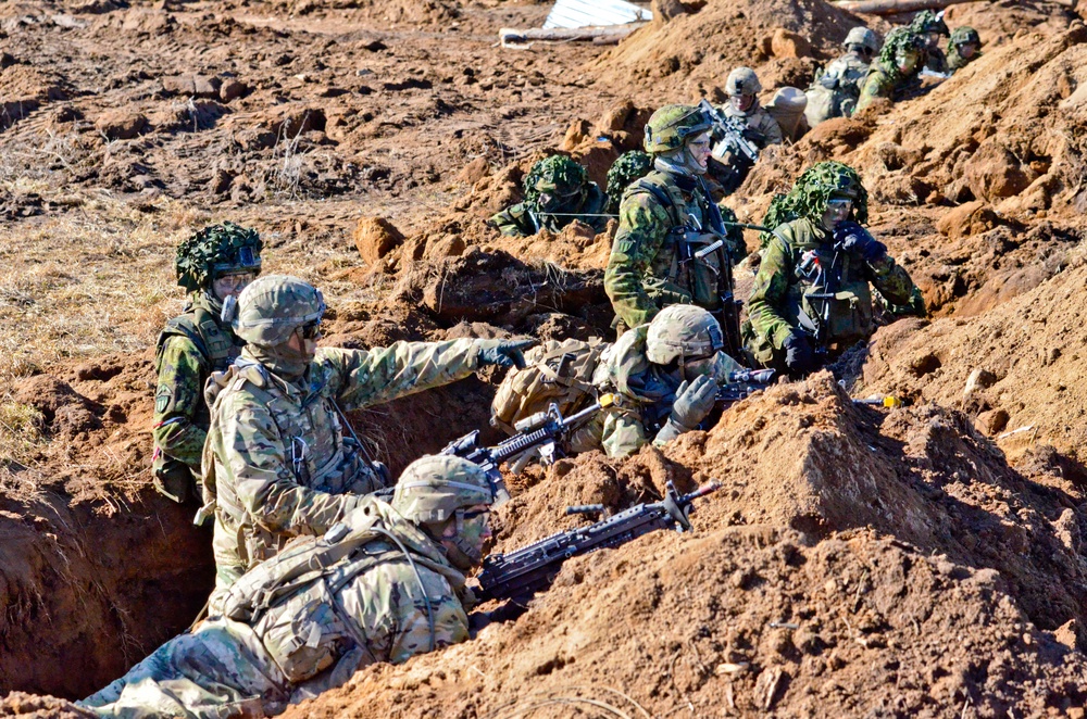 1-68 AR Soldiers team up with Estonian Defence Forces for Operation Golden Shovel