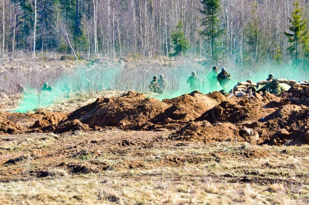 1-68 AR Soldiers team up with Estonian Defence Forces for Operation Golden Shovel