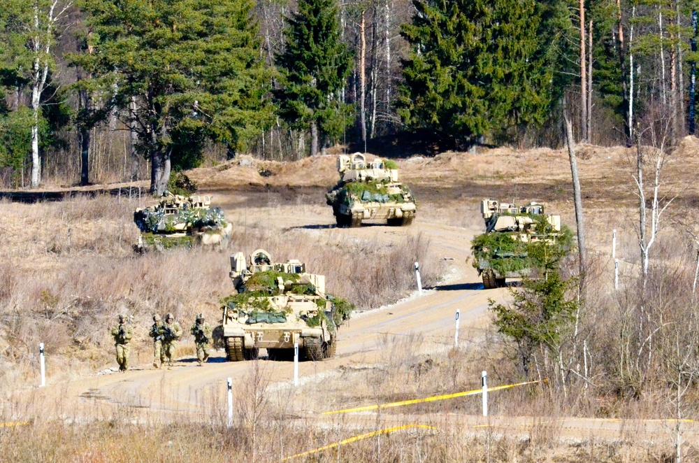 1-68 AR Soldiers team up with Estonian Defence Forces for Operation Golden Shovel