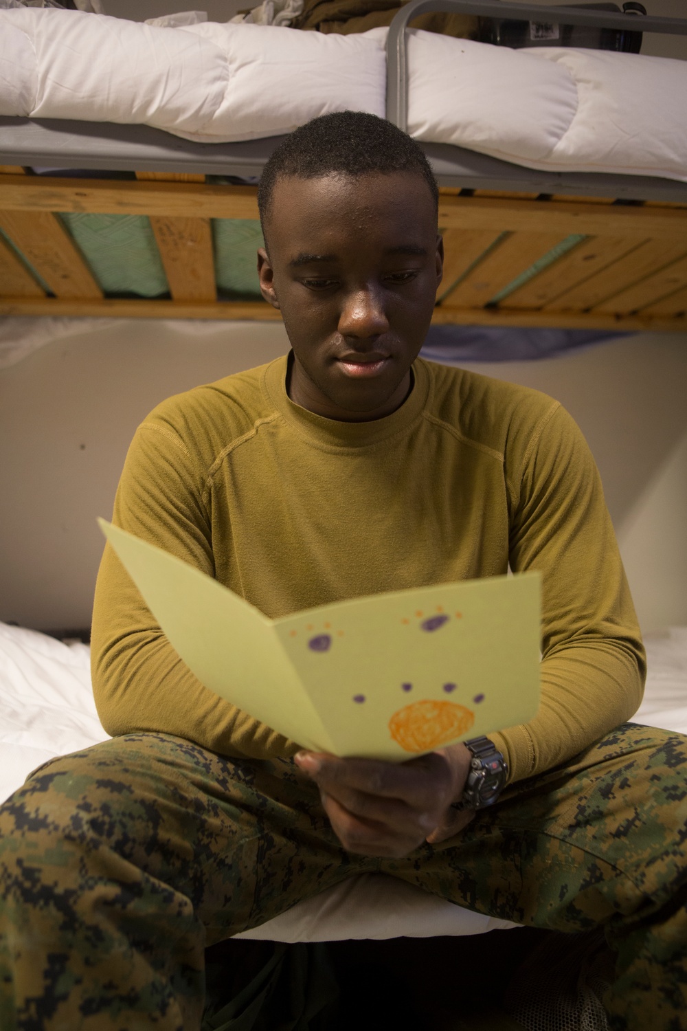 Marine Rotational Force Europe 17.1 Receives Valentine's Day cards