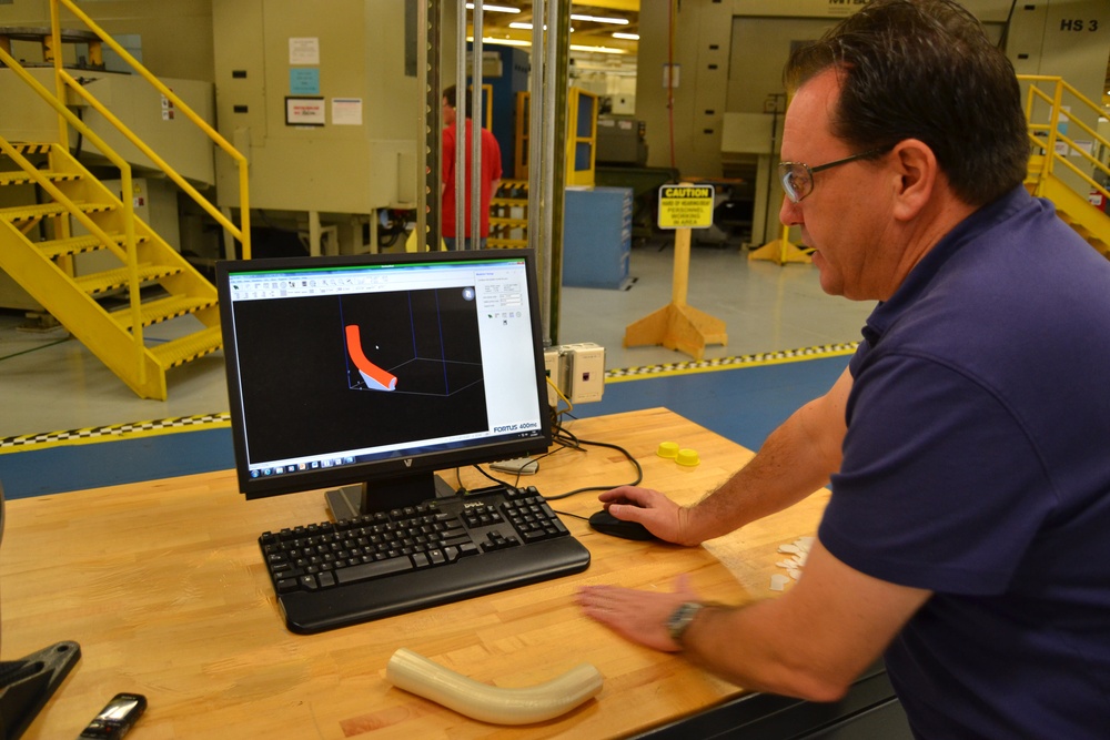 First 3D-printed aircraft component takes to sky at Fleet Readiness Center Southeast