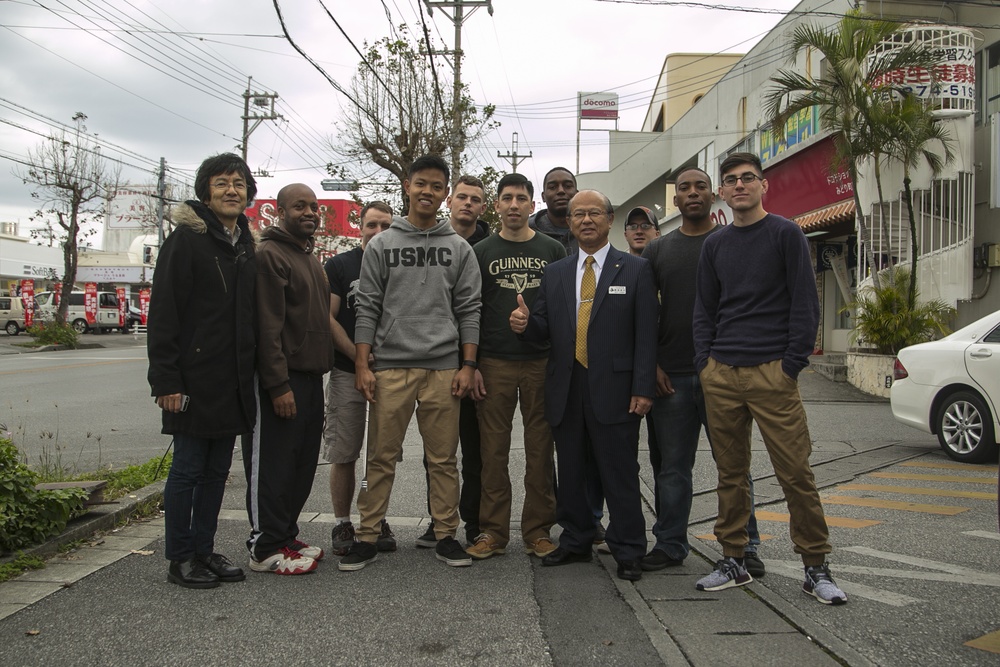 Service members, local students team up for Uruma City cleanup