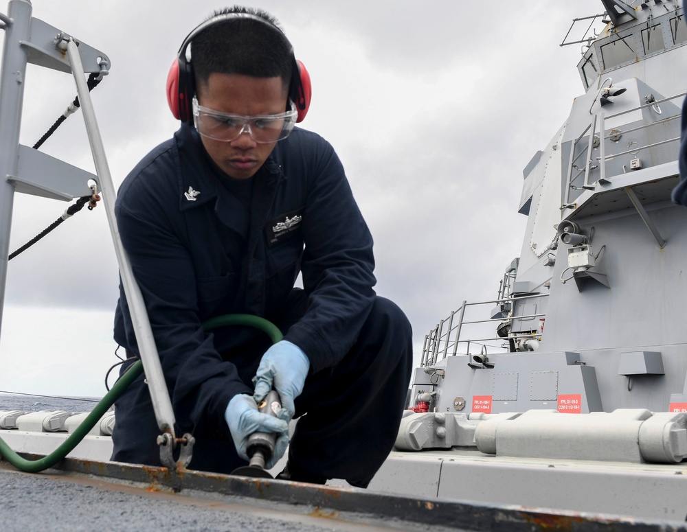 USS Wayne E. Meyer Performs Preservation Operations