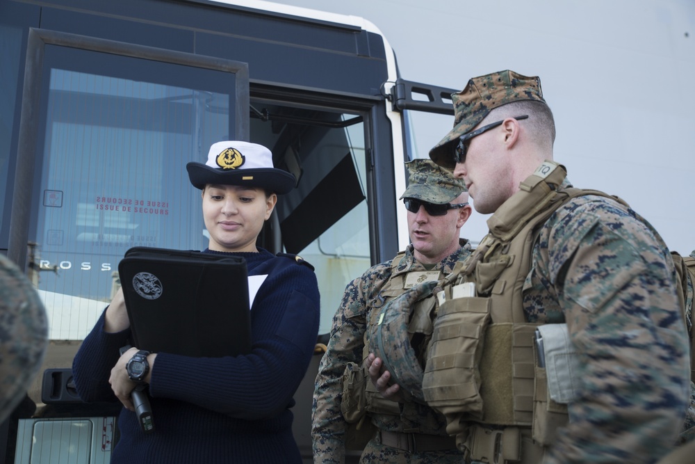 All aboard: U.S. Marines arrive in Toulon France