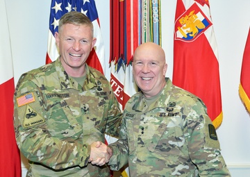 Maj. Gen. Peter A. Bosse visits Caserma Ederle in Vicenza, Italy