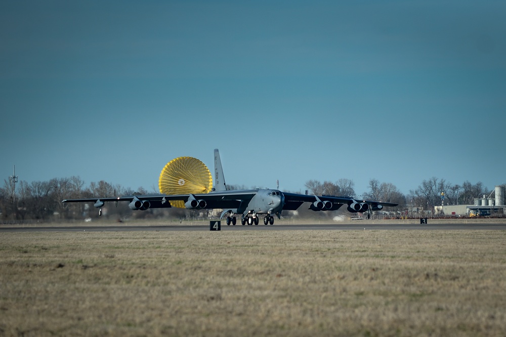 Low-Speed, High-Drag: 20th AMU Airmen install B-52 Drag Chutes