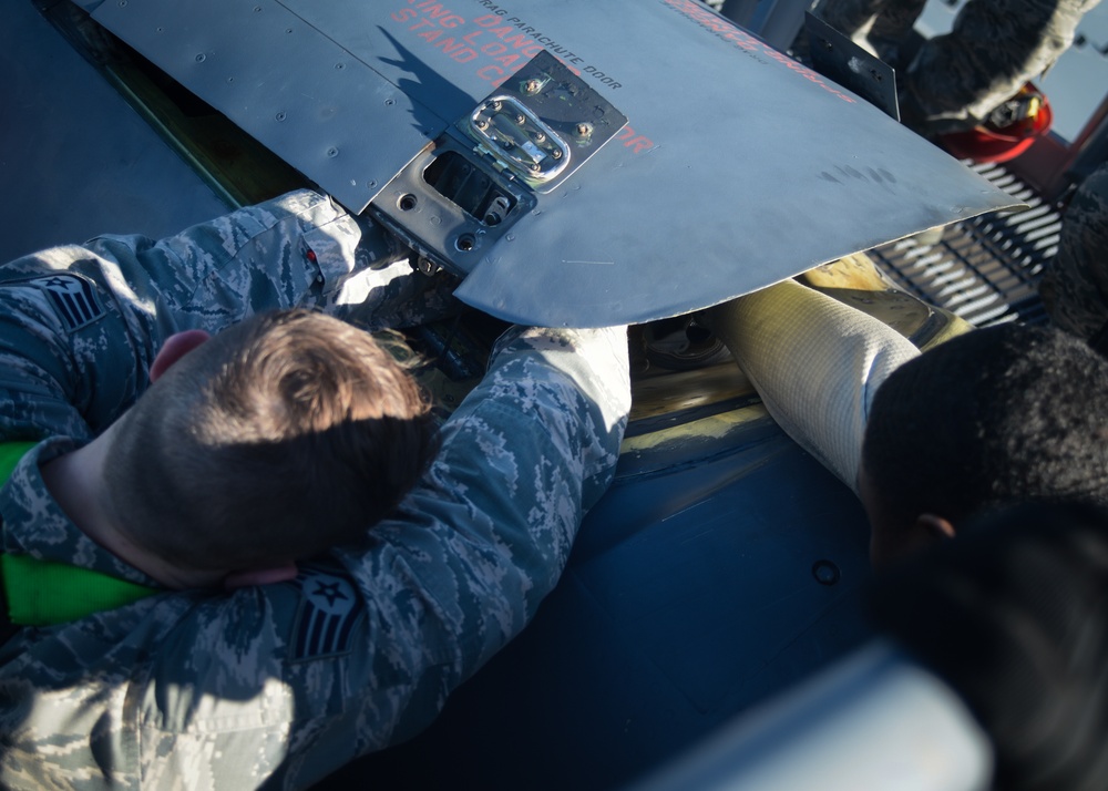 Low-Speed, High-Drag: 20th AMU Airmen install B-52 Drag Chutes