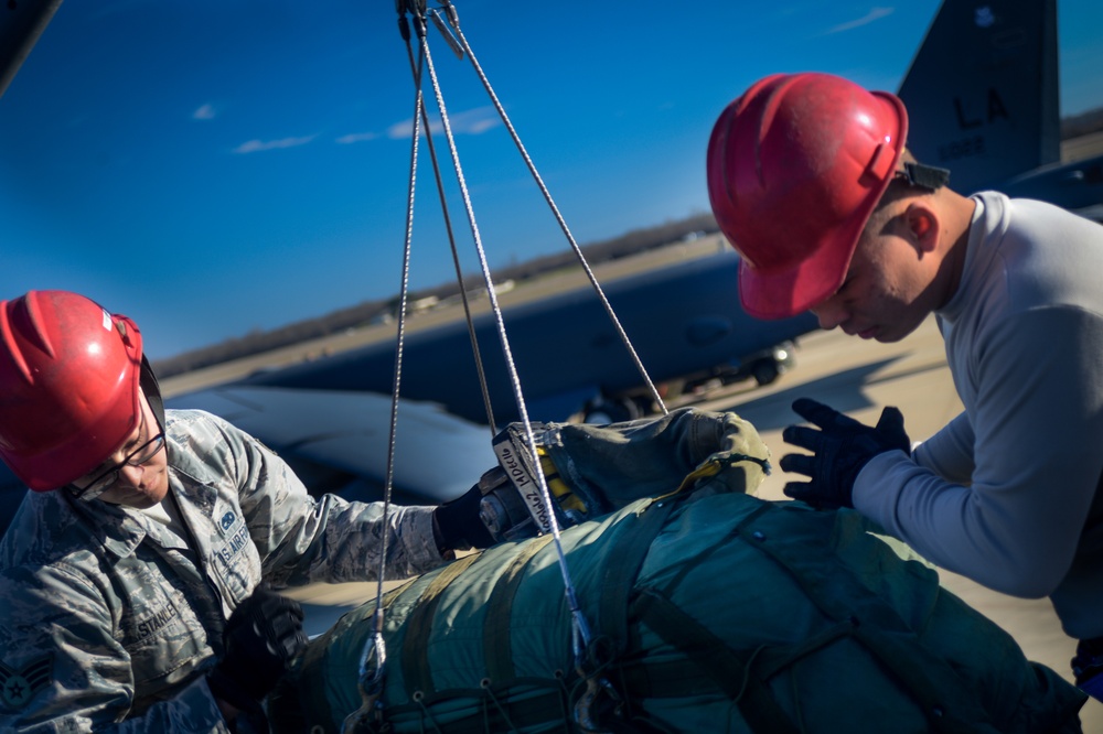 Low-Speed, High-Drag: 20th AMU Airmen install B-52 Drag Chutes