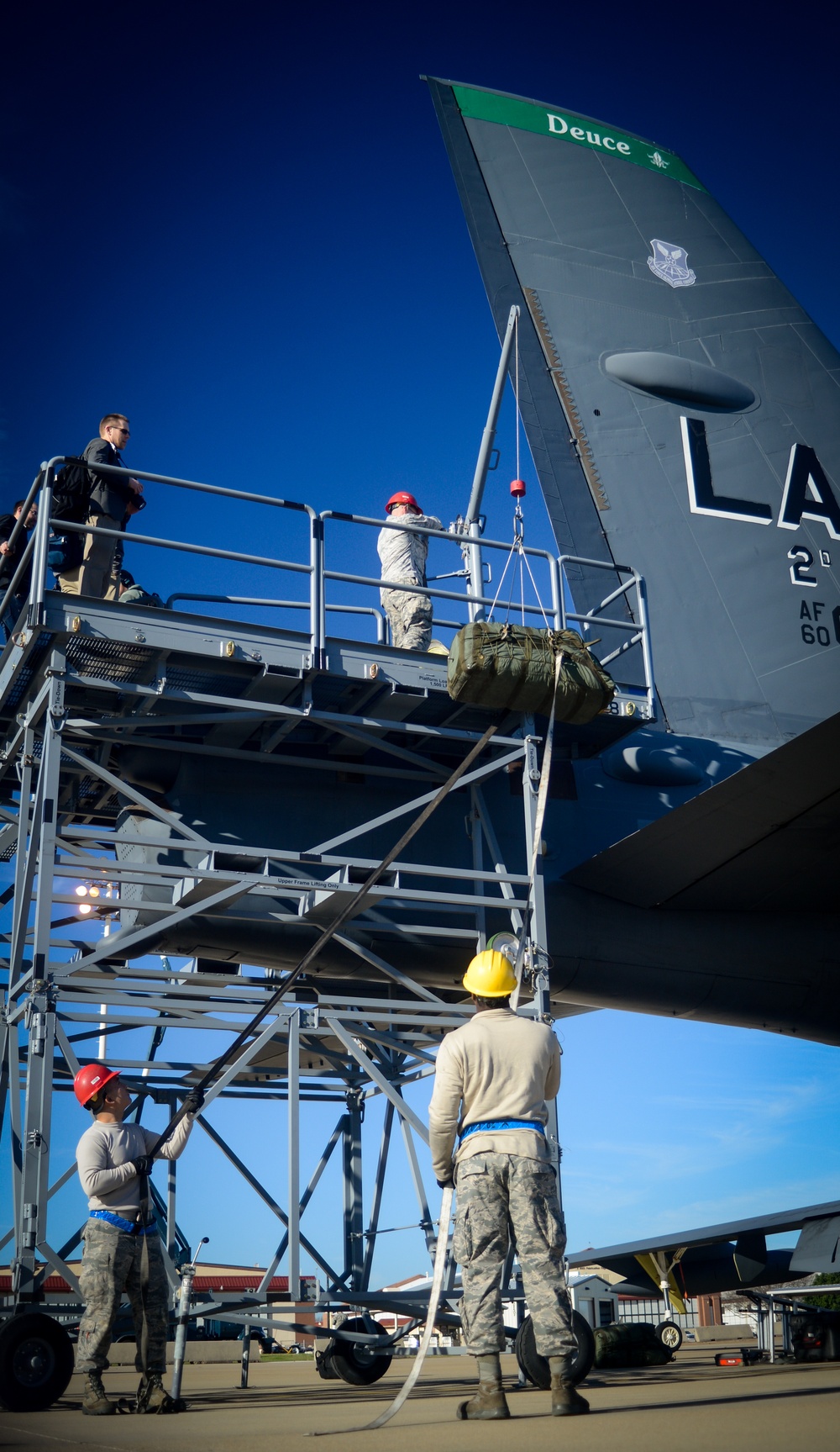 Low-Speed, High-Drag: 20th AMU Airmen install B-52 Drag Chutes