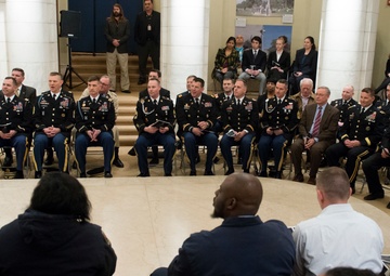 Senior Executive Service induction ceremony for Katharine Kelley, superintendent, Arlington National Cemetery