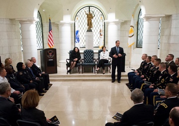 Senior Executive Service induction ceremony for Katharine Kelley, superintendent, Arlington National Cemetery
