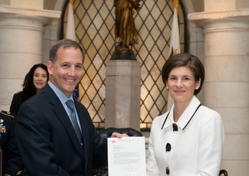 Senior Executive Service induction ceremony for Katharine Kelley, superintendent, Arlington National Cemetery