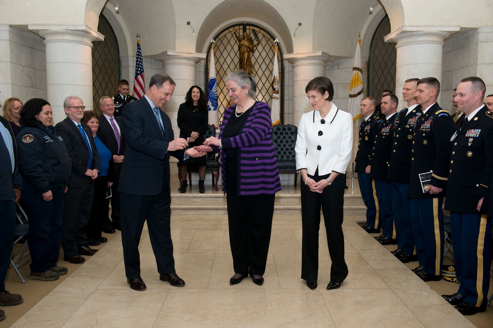 Senior Executive Service induction ceremony for Katharine Kelley, superintendent, Arlington National Cemetery