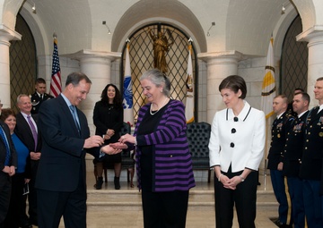 Senior Executive Service induction ceremony for Katharine Kelley, superintendent, Arlington National Cemetery