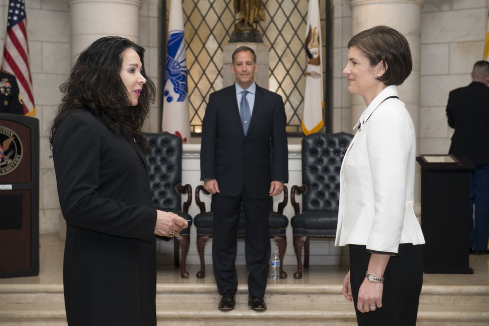 Senior Executive Service induction ceremony for Katharine Kelley, superintendent, Arlington National Cemetery