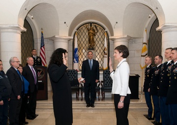 Senior Executive Service induction ceremony for Katharine Kelley, superintendent, Arlington National Cemetery