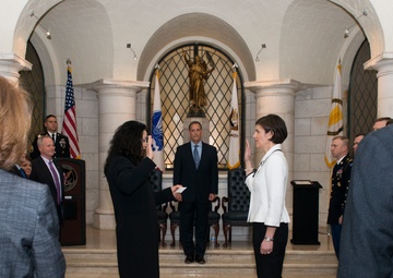 Senior Executive Service induction ceremony for Katharine Kelley, superintendent, Arlington National Cemetery