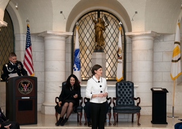 Senior Executive Service induction ceremony for Katharine Kelley, superintendent, Arlington National Cemetery