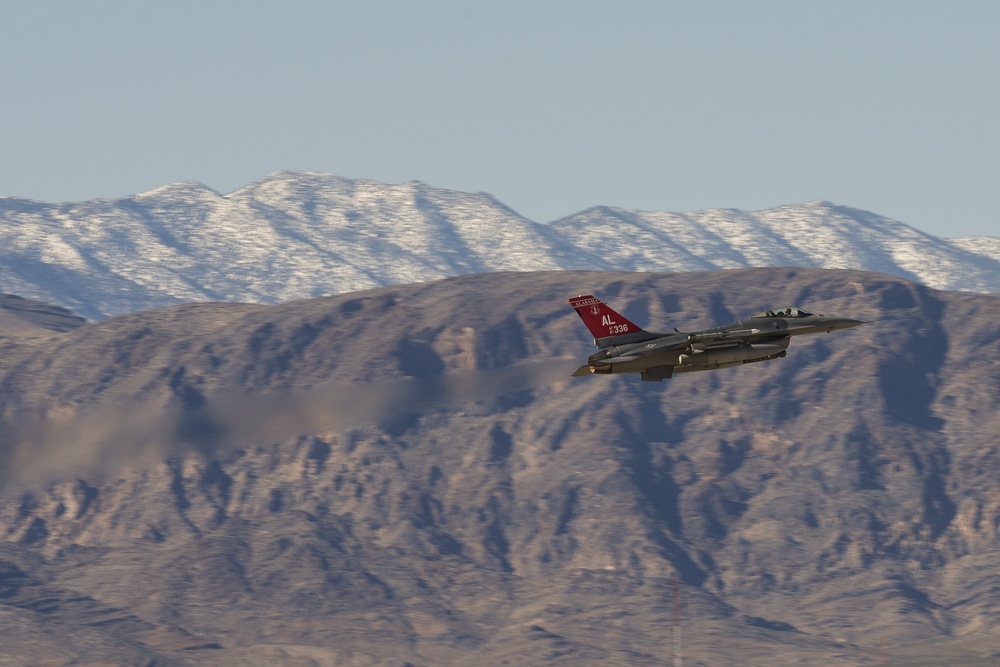 187th Fighter Wing Red Tails takeoff during Red Flag 17-2