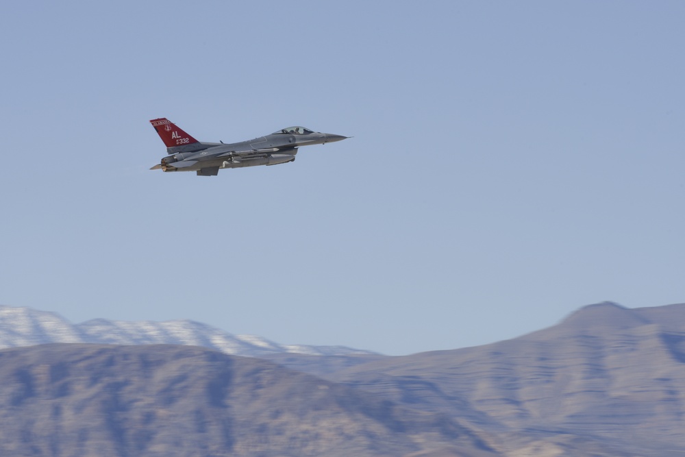 187th Fighter Wing Red Tails takeoff during Red Flag 17-2