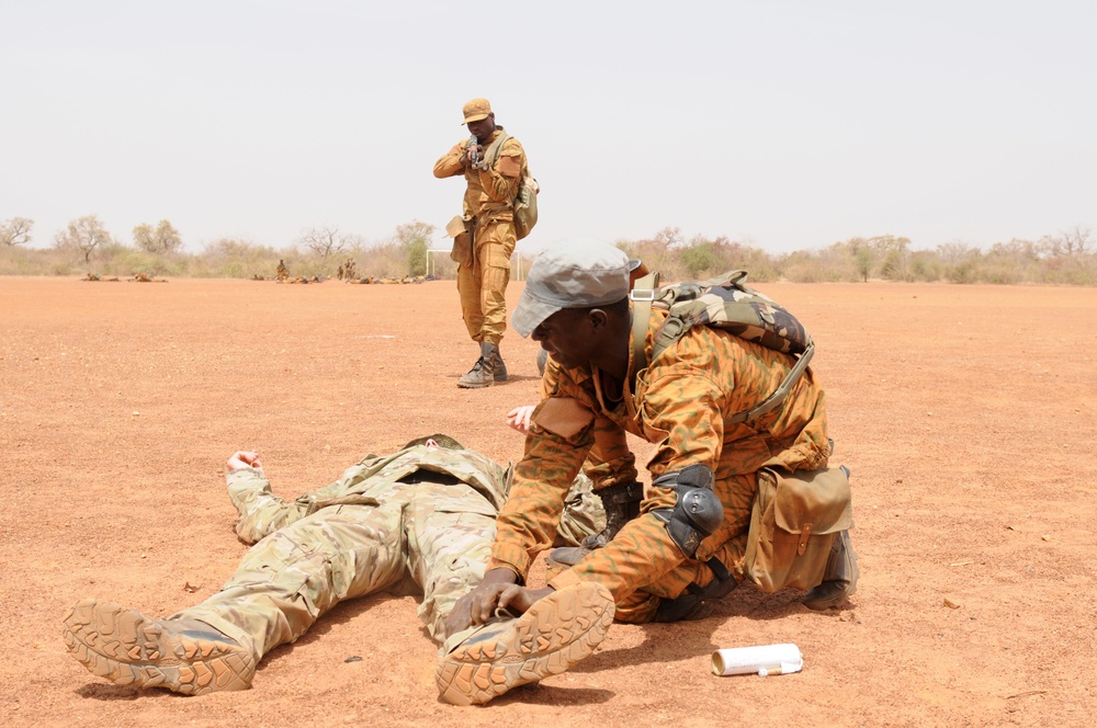 Flintlock 2017 small unit tactics training in Burkina Faso